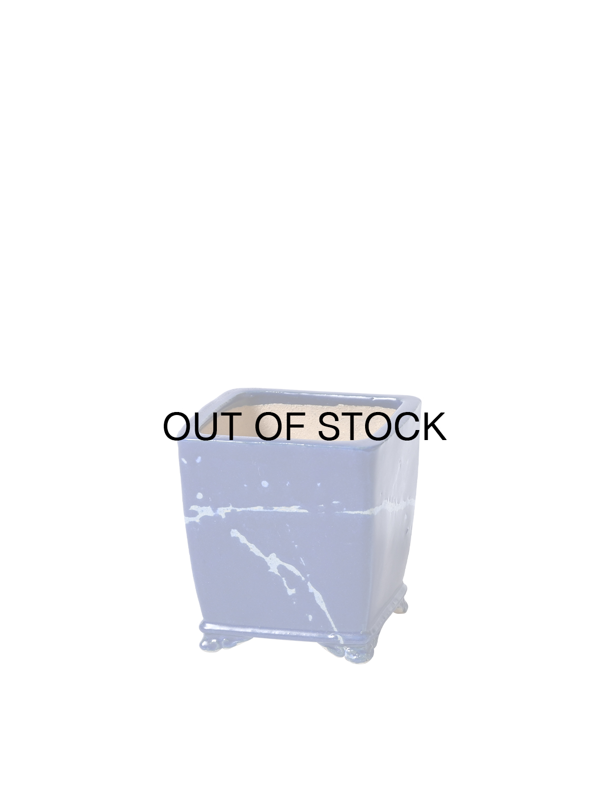 ＊64900 SPLASH KITTACHI PLANTER BL/GY
