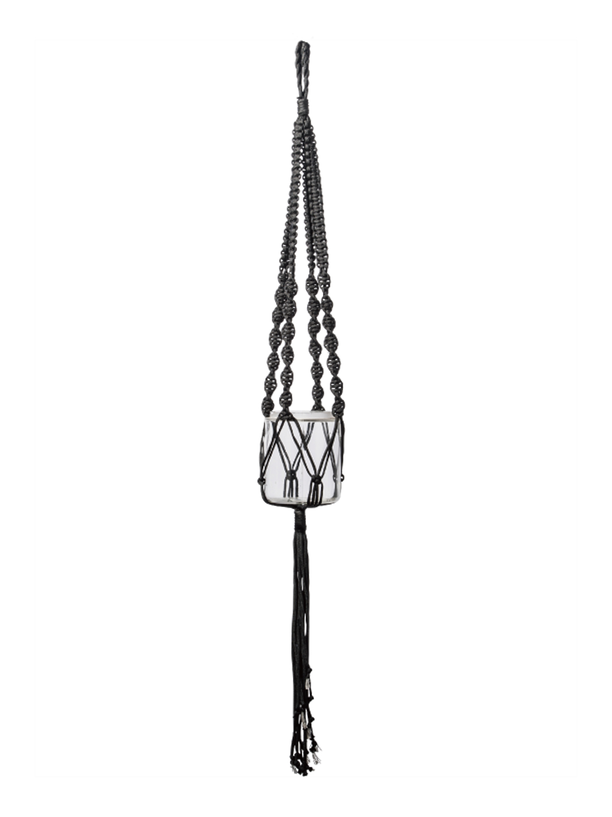 □64553 MACRAME SINGLE M BLK