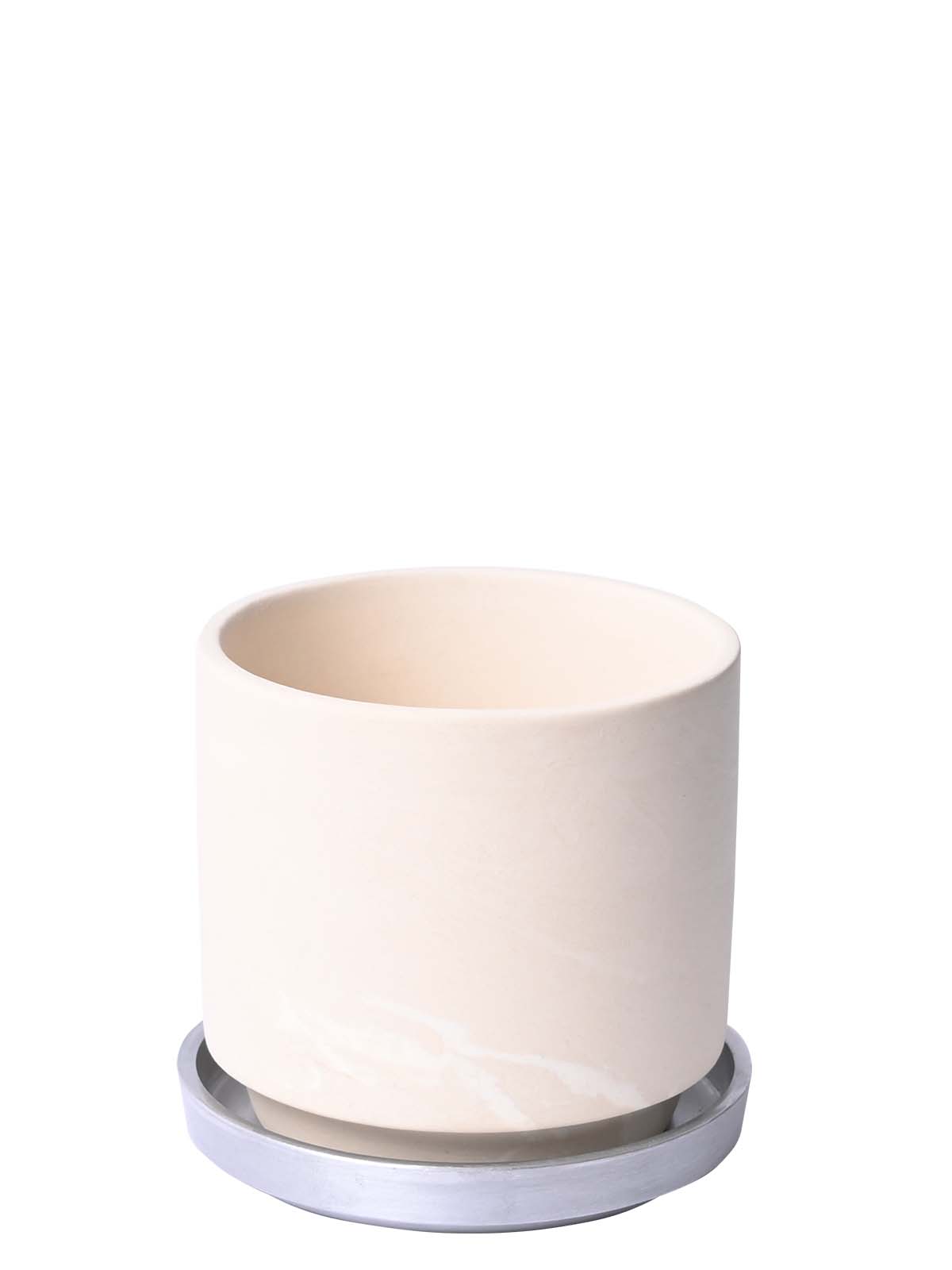 □64806 SOIL POT BG/WH